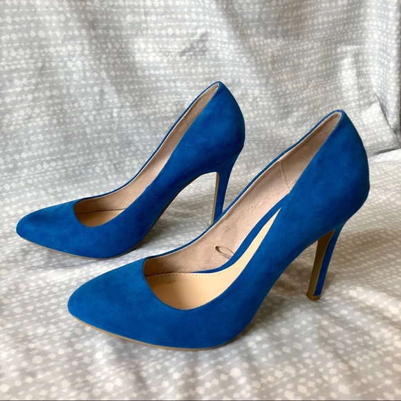 NWOT Blue Pointed Pumps - Picture 2 of 7